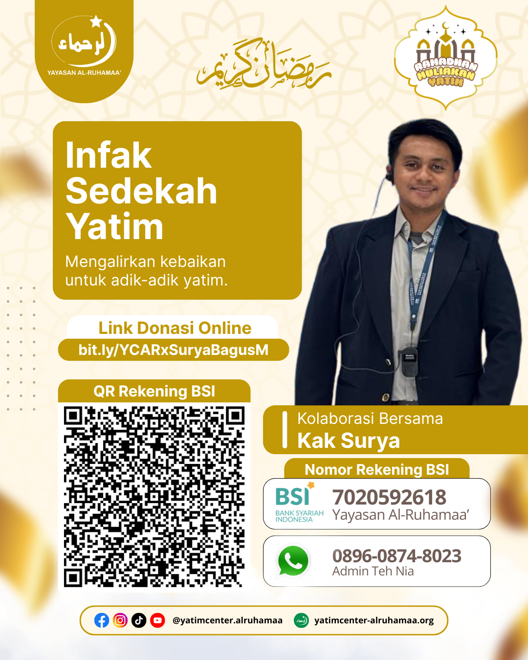 Infak Sedekah Yatim Bersama Kak Surya