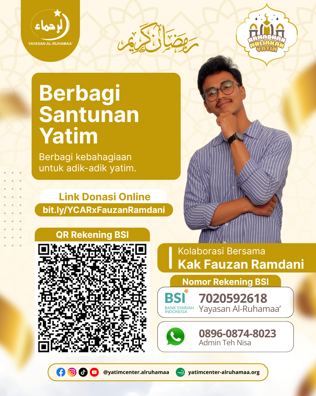 Berbagi Santunan Yatim Bersama Kak Fauzan Ramdani