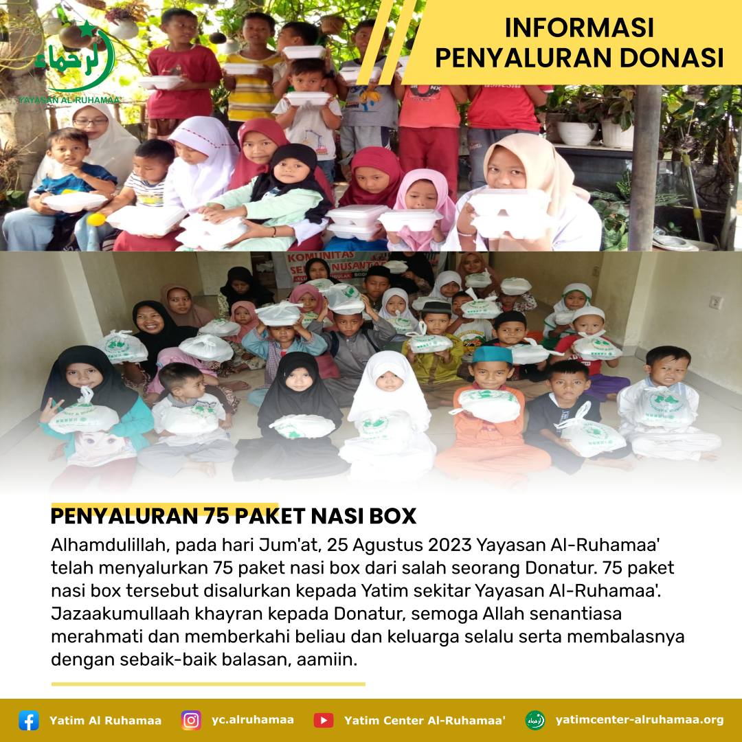 PENYALURAN 75 PAKET NASI BOX