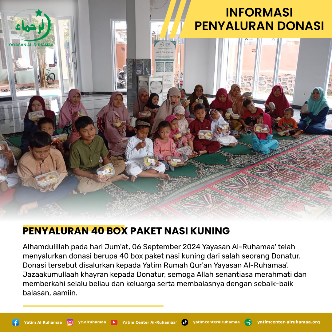 PENYALURAN 40 BOX PAKET NASI KUNING