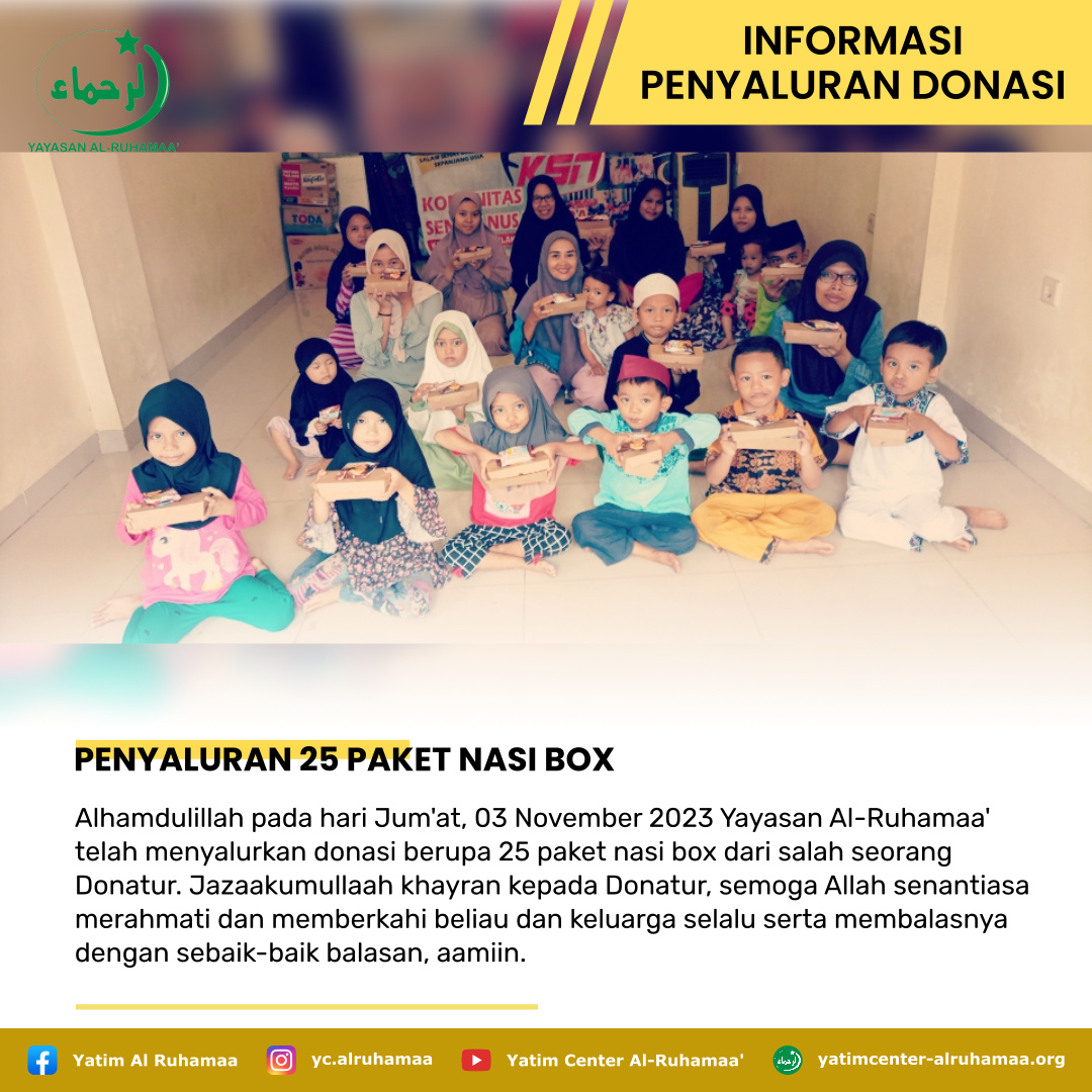 PENYALURAN 25 PAKET NASI BOX