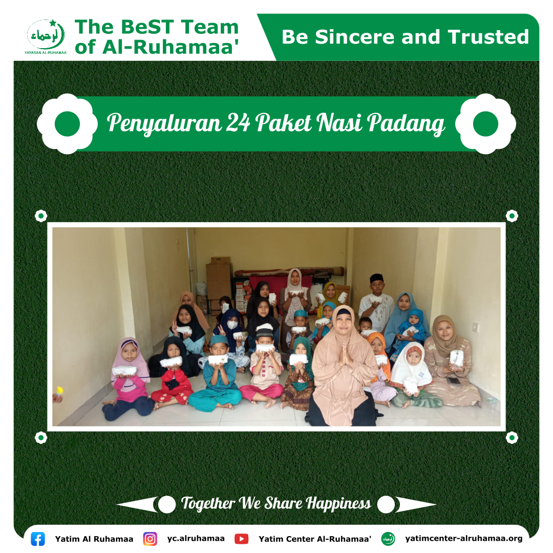 PENYALURAN 24 PAKET NASI PADANG