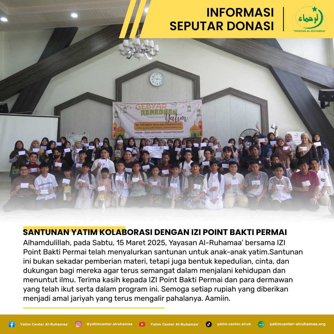 Santunan Yatim Kolaborasi Dengan IZI Point Bakti Permai