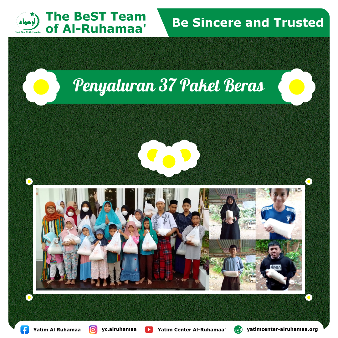 Penyaluran 37 Paket Beras