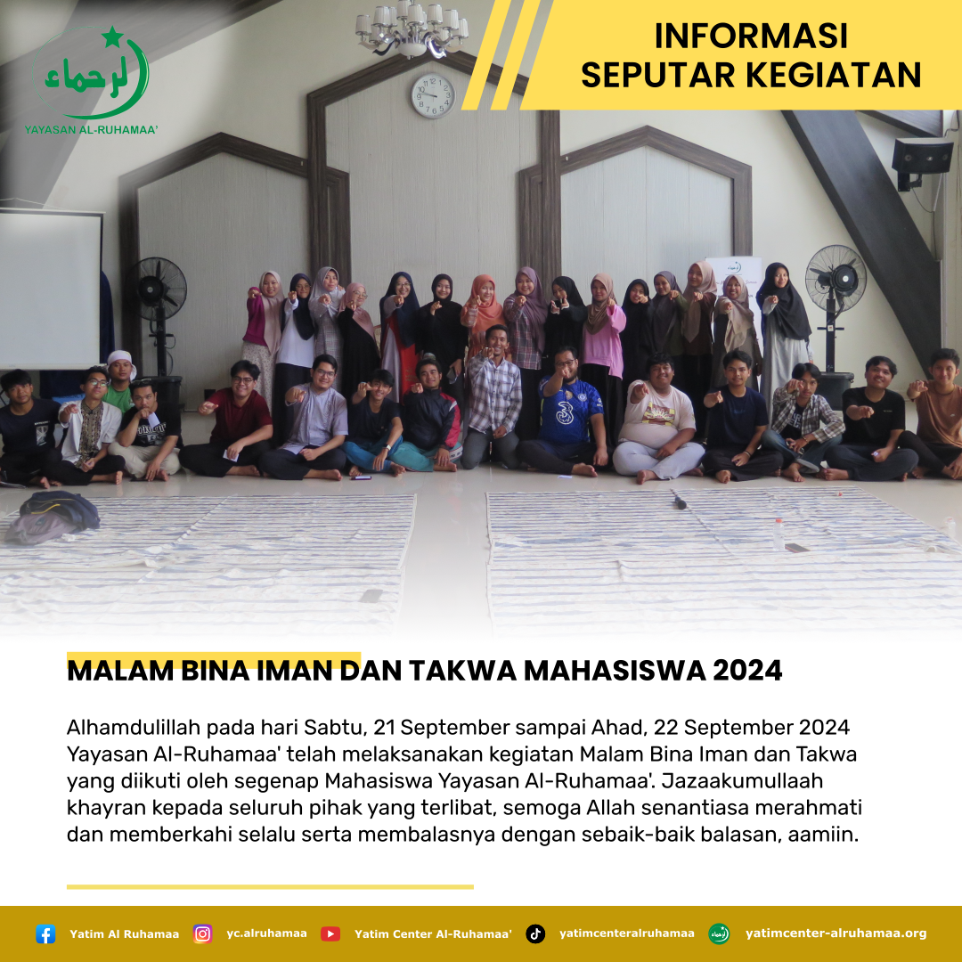 MALAM BINA IMAN DAN TAKWA MAHASISWA 2024