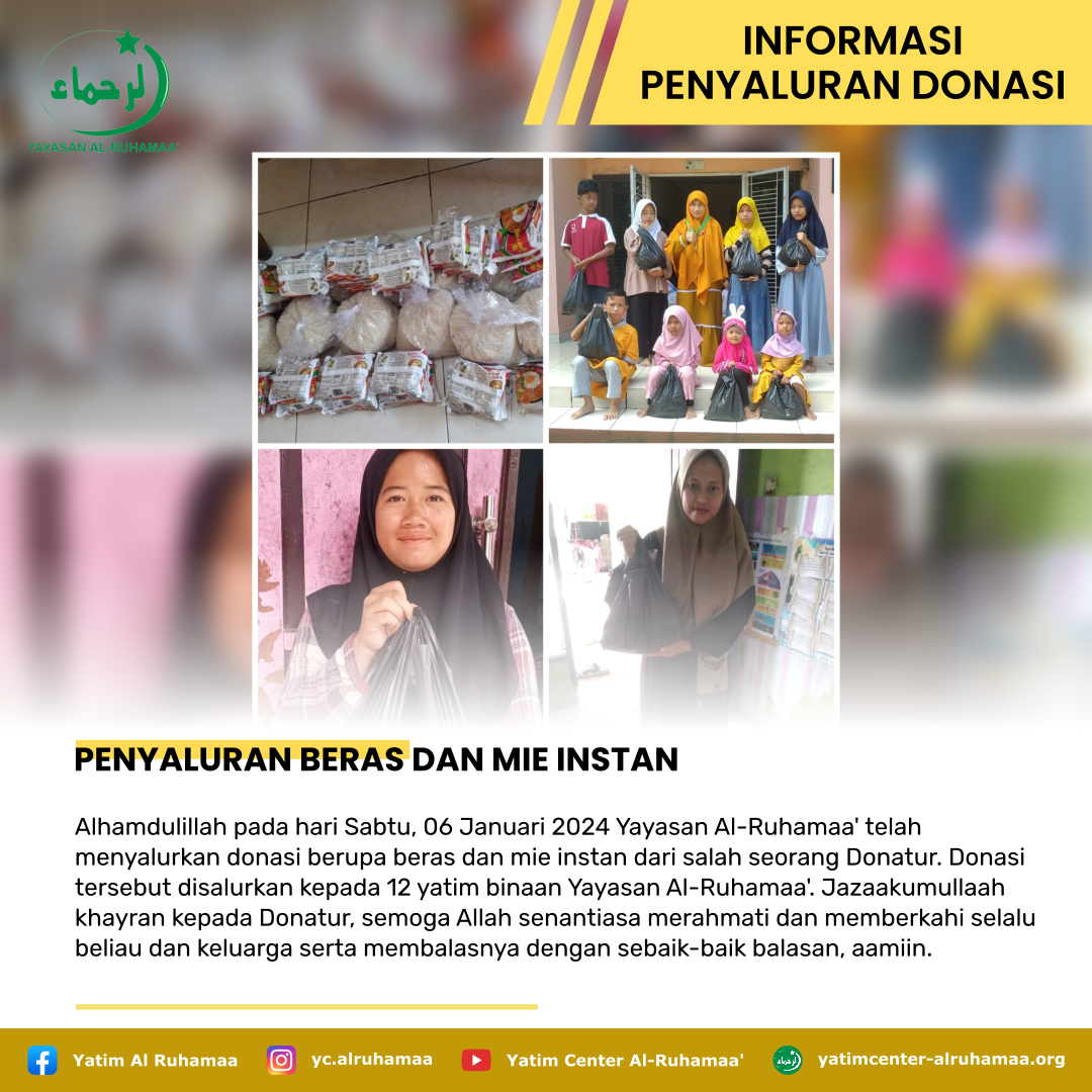PENYALURAN BERAS DAN MIE INSTAN