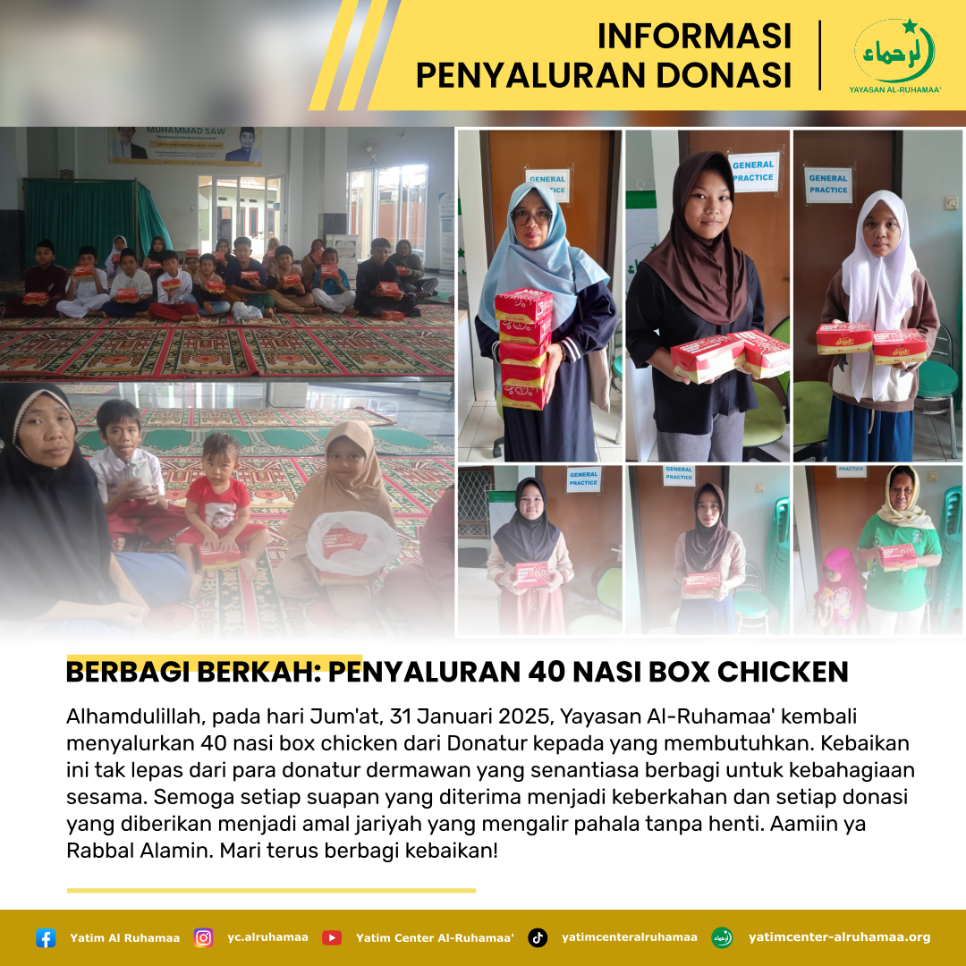 Berbagi Berkah: Penyaluran 40 Nasi Box Chicken