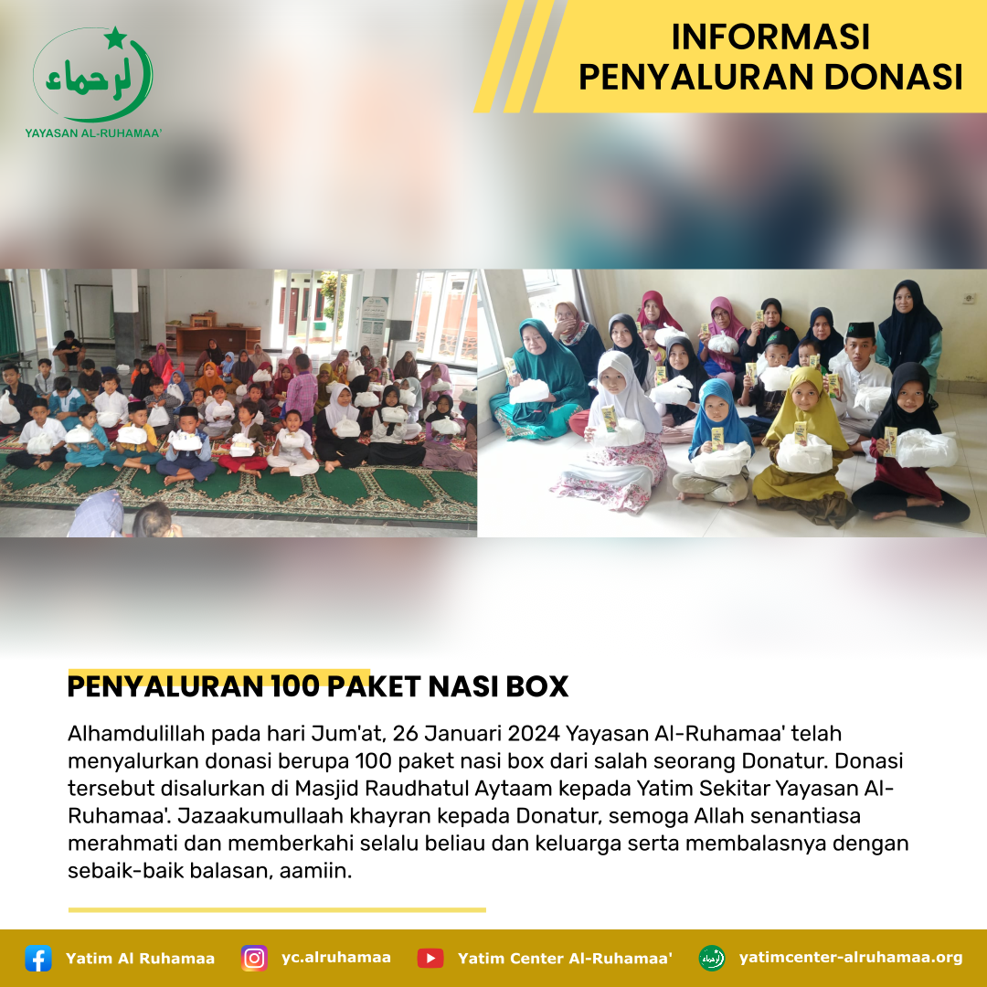 PENYALURAN 100 PAKET NASI BOX