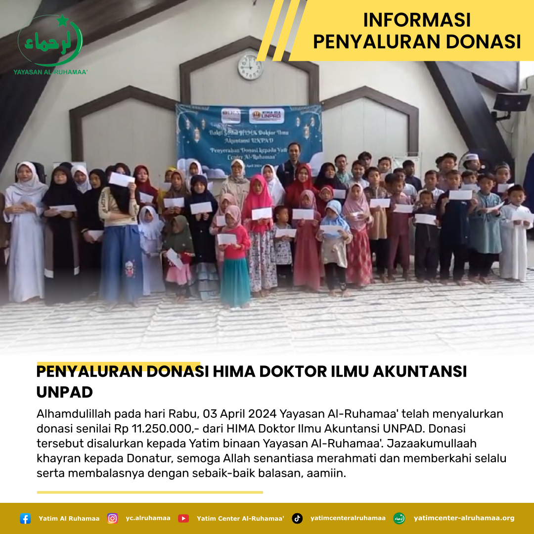 PENYALURAN DONASI HIMA DOKTOR ILMU AKUNTANSI UNPAD
