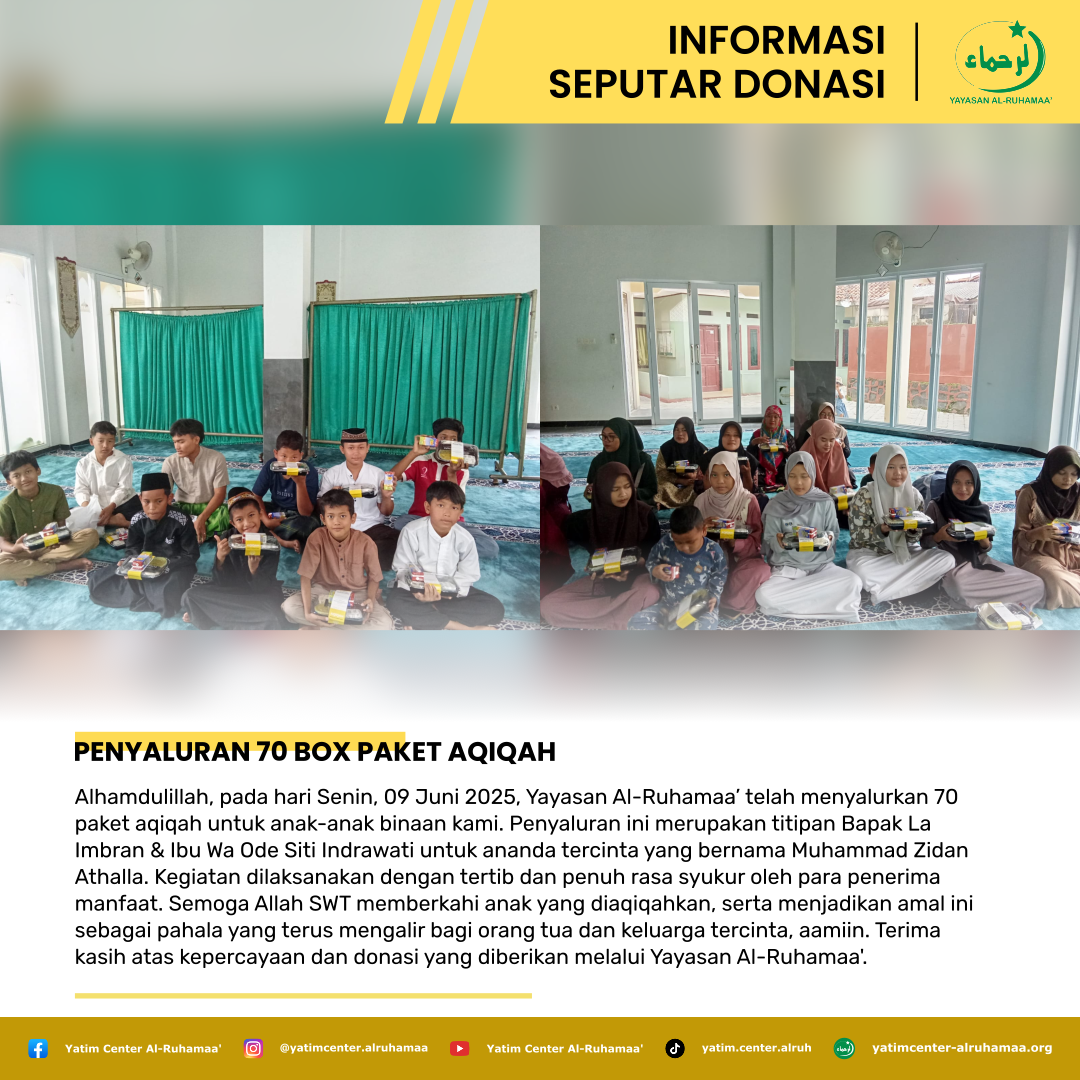 Penyaluran 70 Box Paket Aqiqah