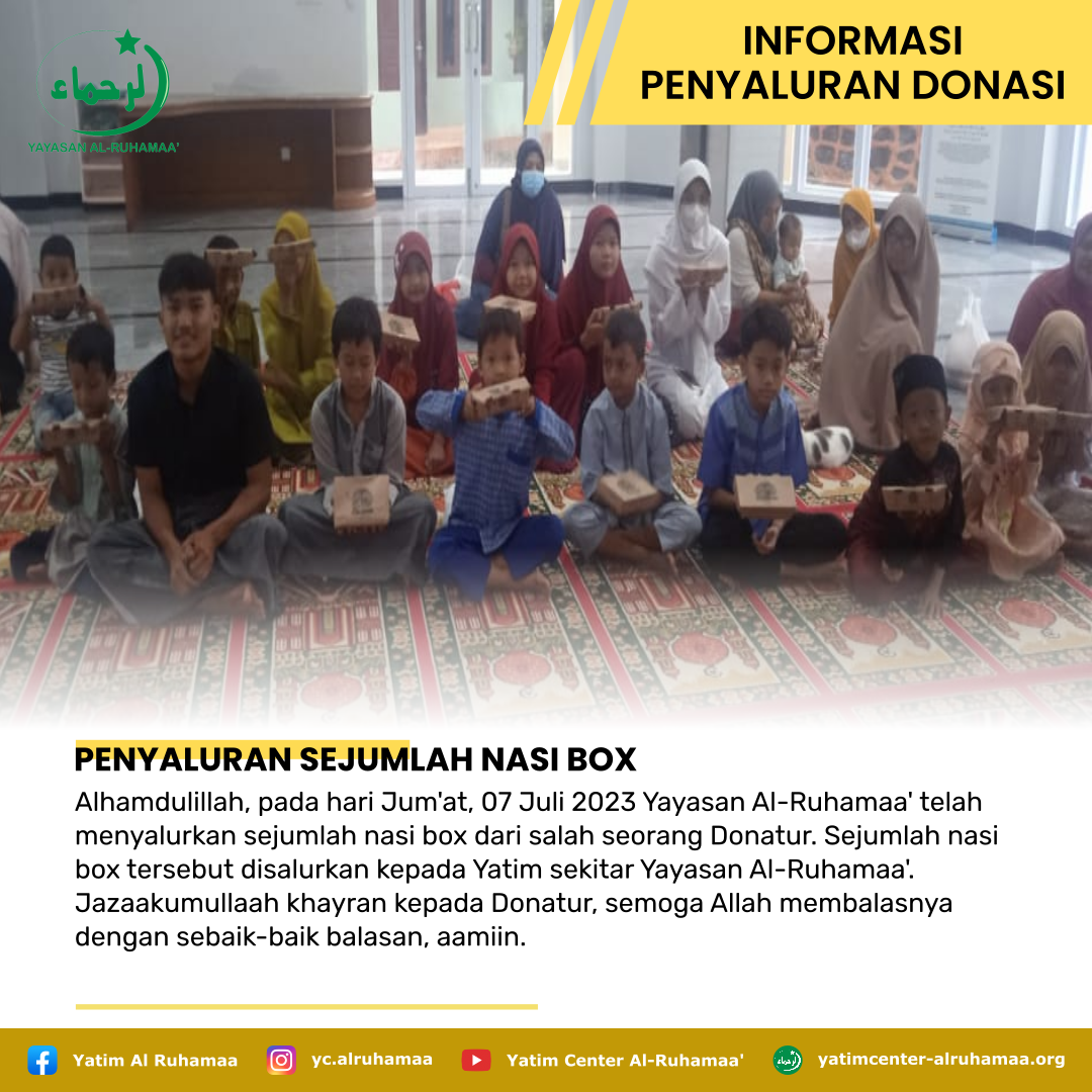 PENYALURAN SEJUMLAH NASI BOX