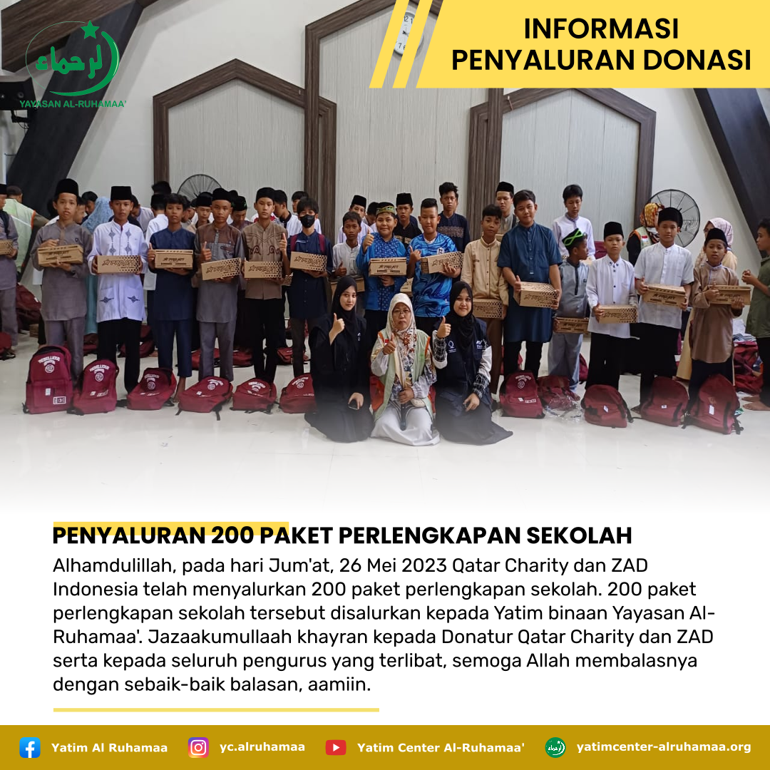 PENYALURAN 200 PAKET PERLENGKAPAN SEKOLAH