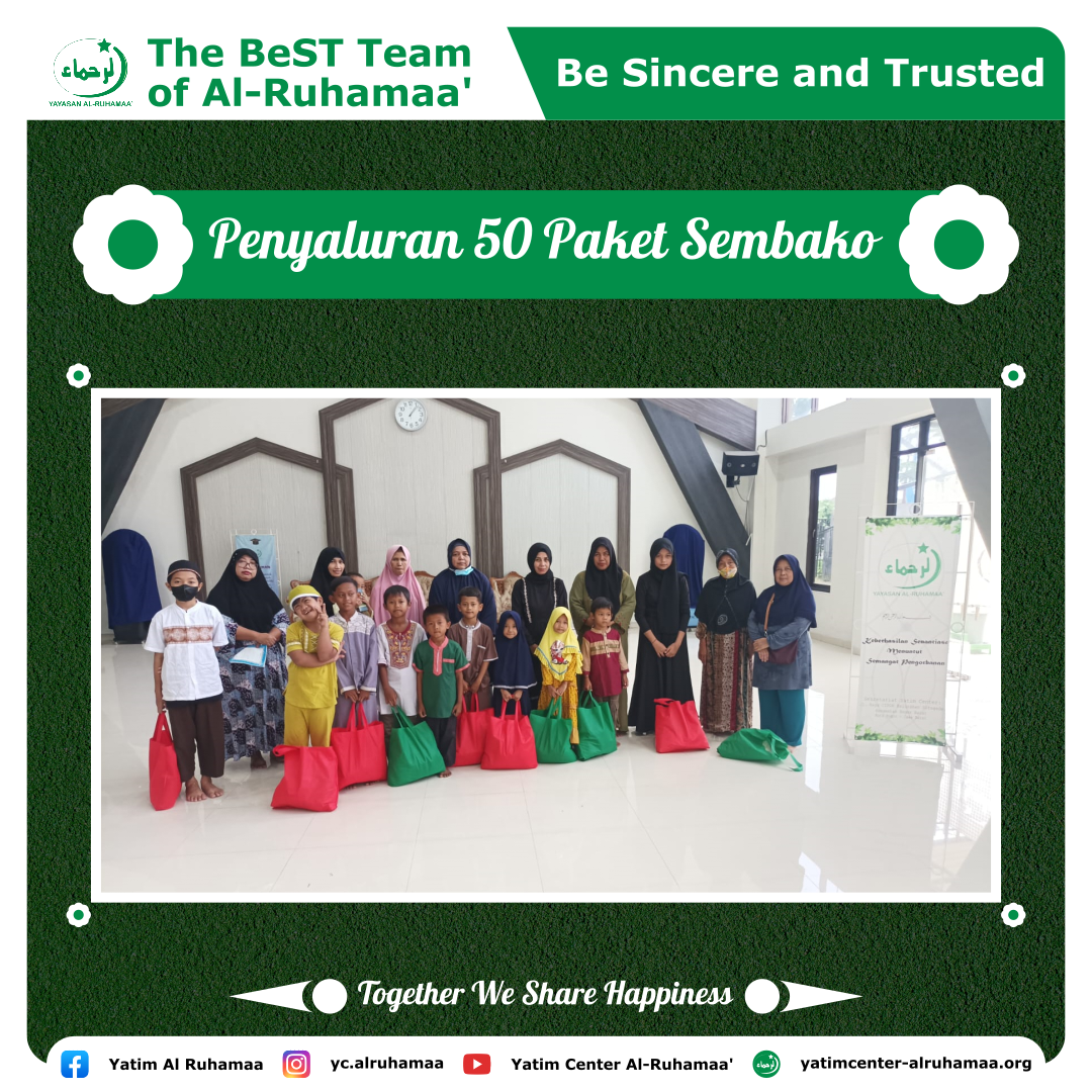 Penyaluran 50 Paket Sembako