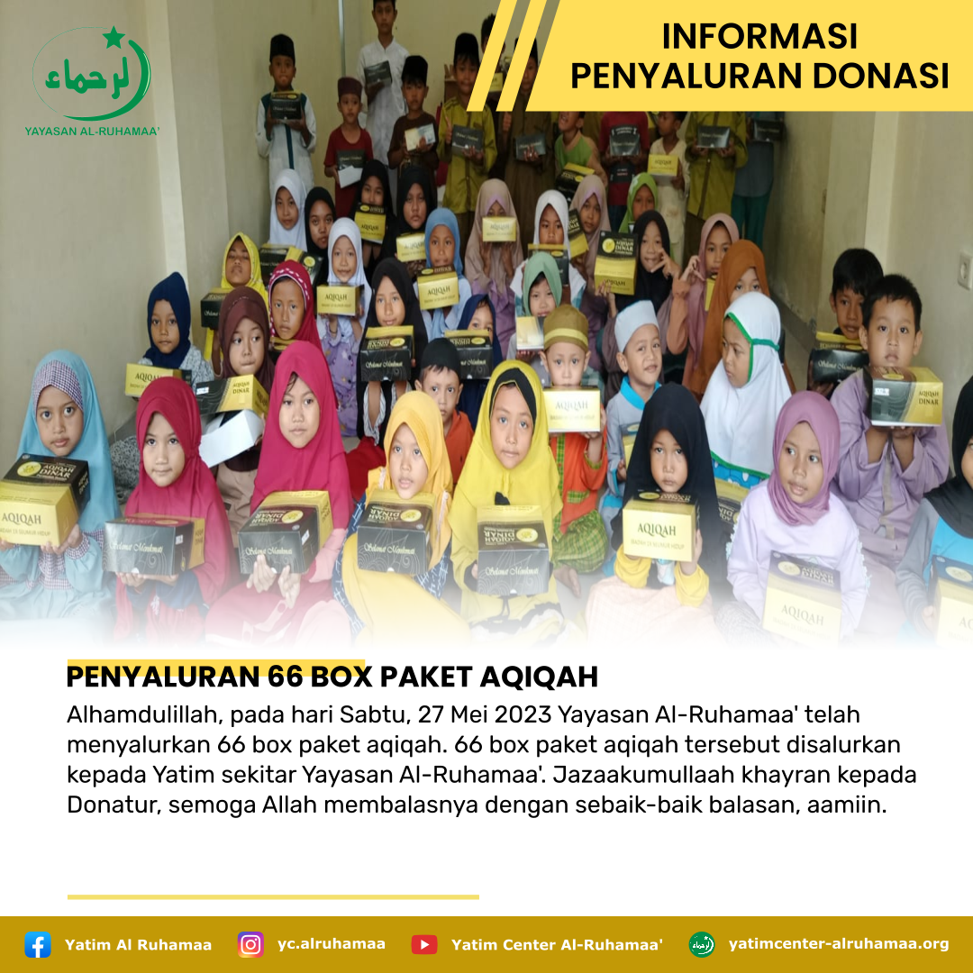 PENYALURAN 66 BOX PAKET AQIQAH