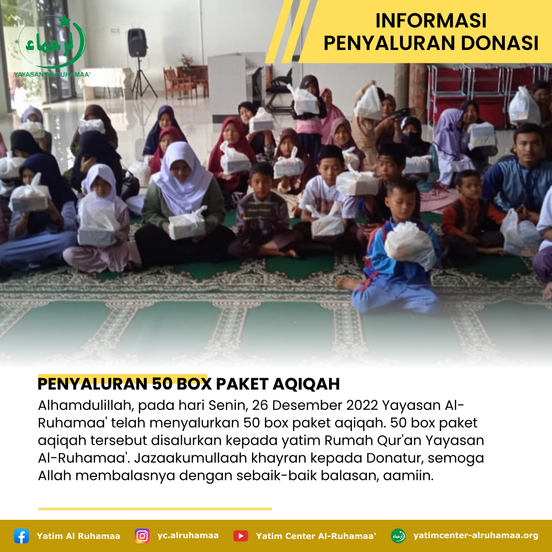 PENYALURAN 50 BOX PAKET AQIQAH