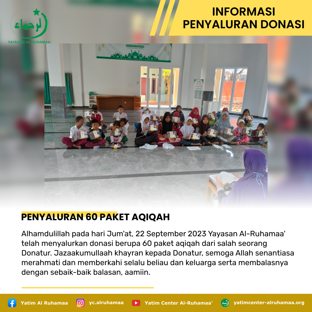 PENYALURAN 60 PAKET AQIQAH