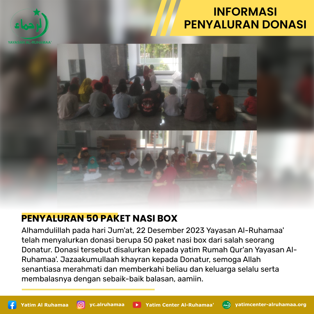 PENYALURAN 50 PAKET NASI BOX