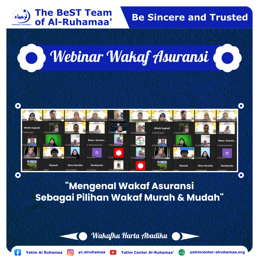 Webinar Wakaf | Mengenal Wakaf Asuransi Sebagai Pilihan Wakaf Murah dan Mudah