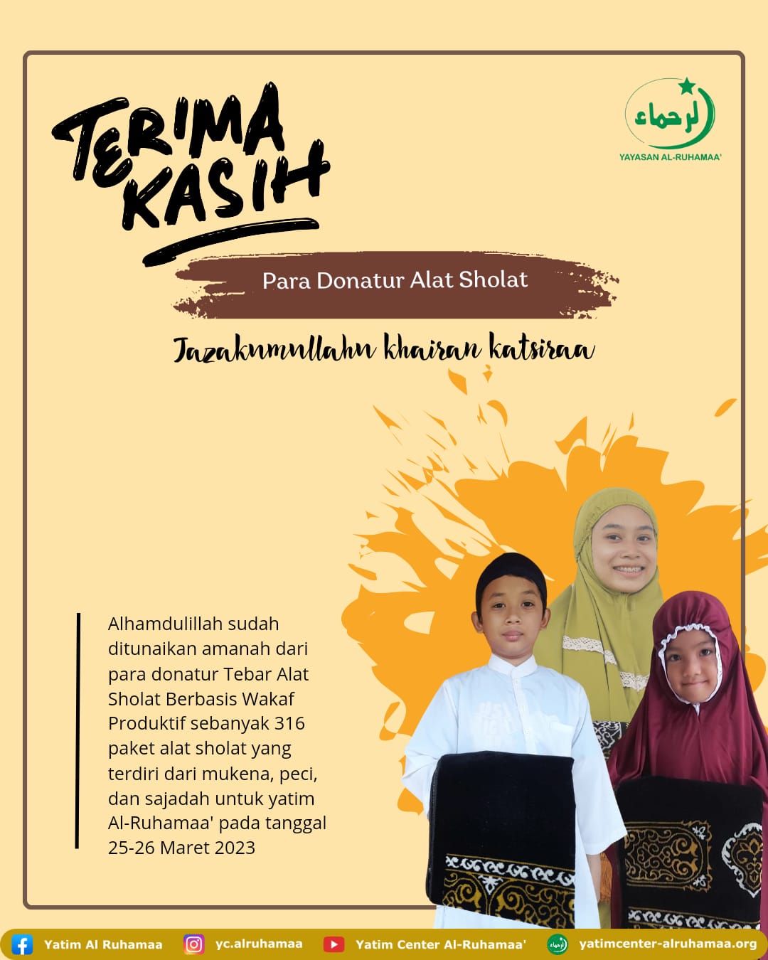 INFORMASI PENYALURAN TEBAR ALAT SHALAT