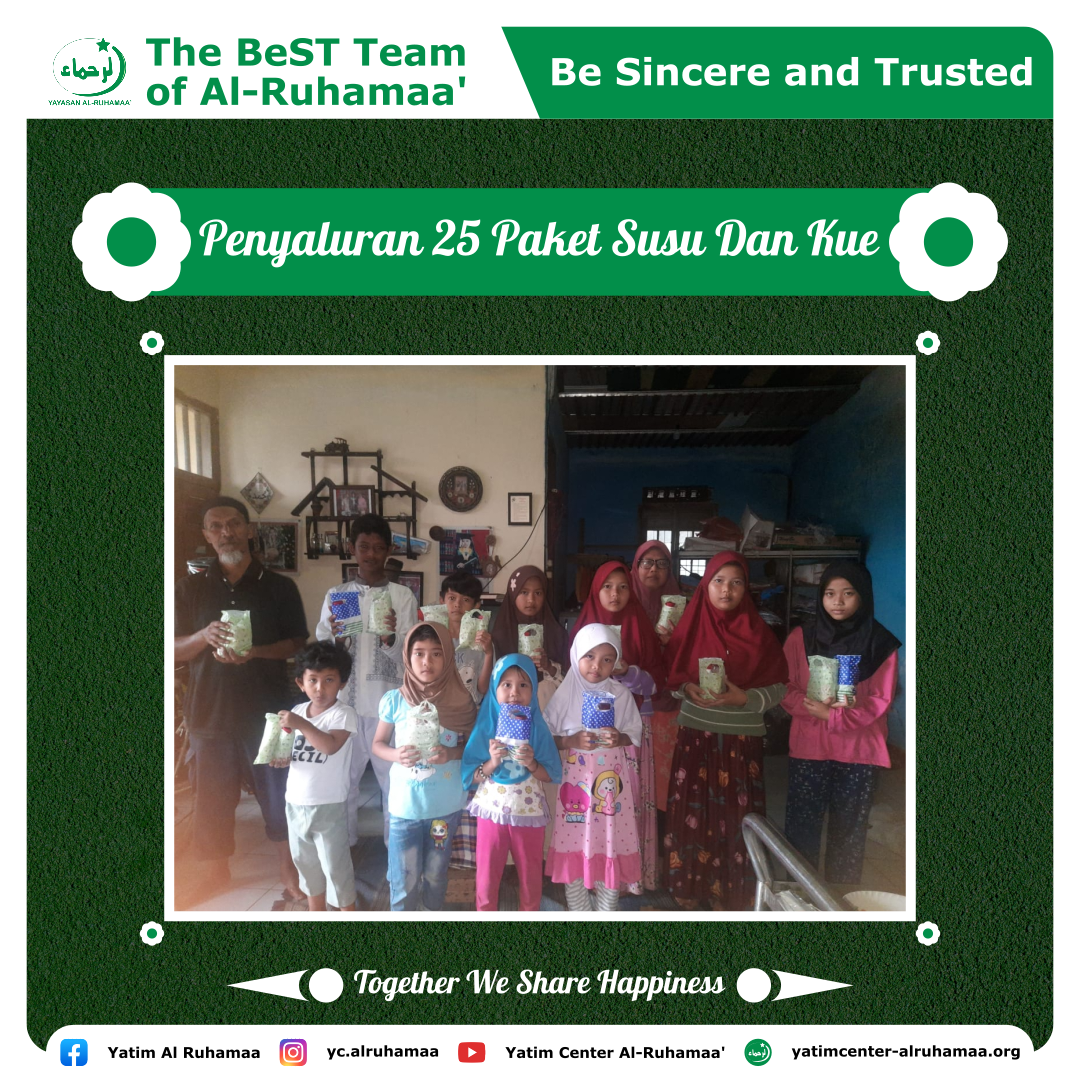 PENYALURAN 25 PAKET SUSU DAN KUE
