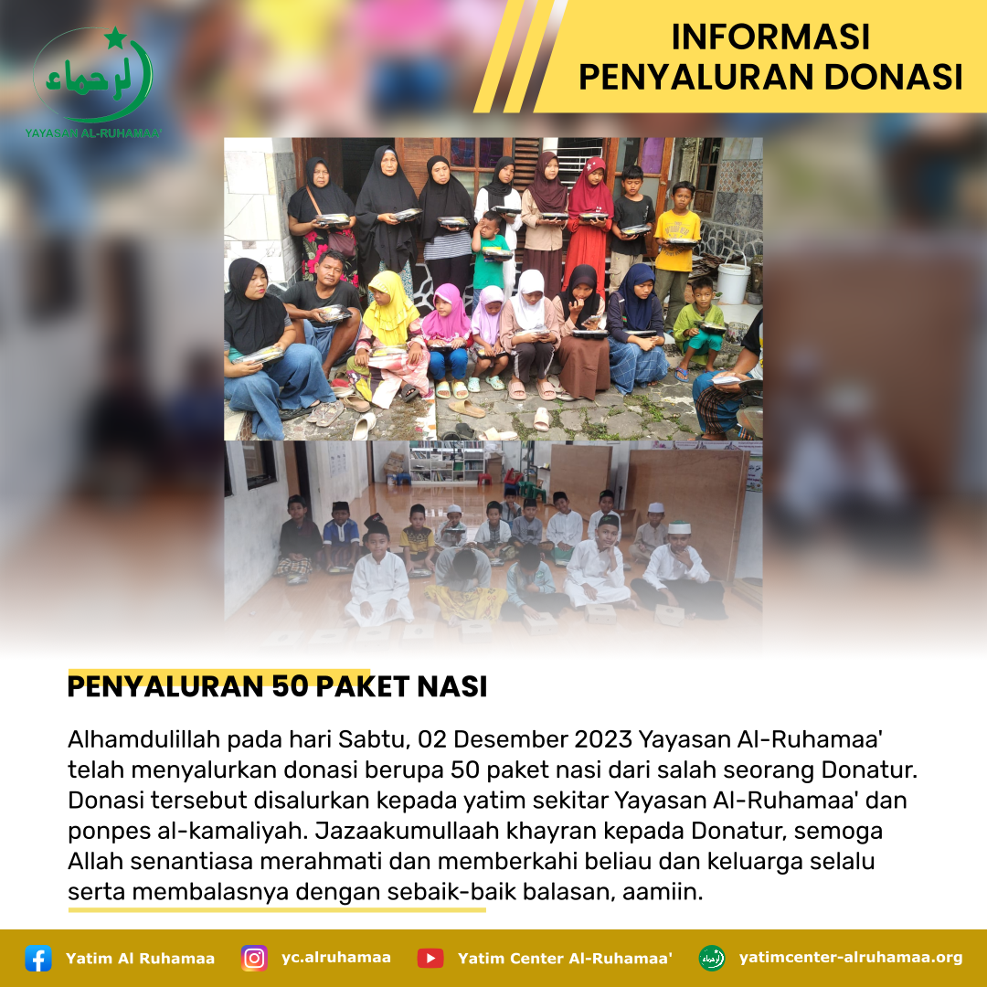 PENYALURAN 50 PAKET NASI