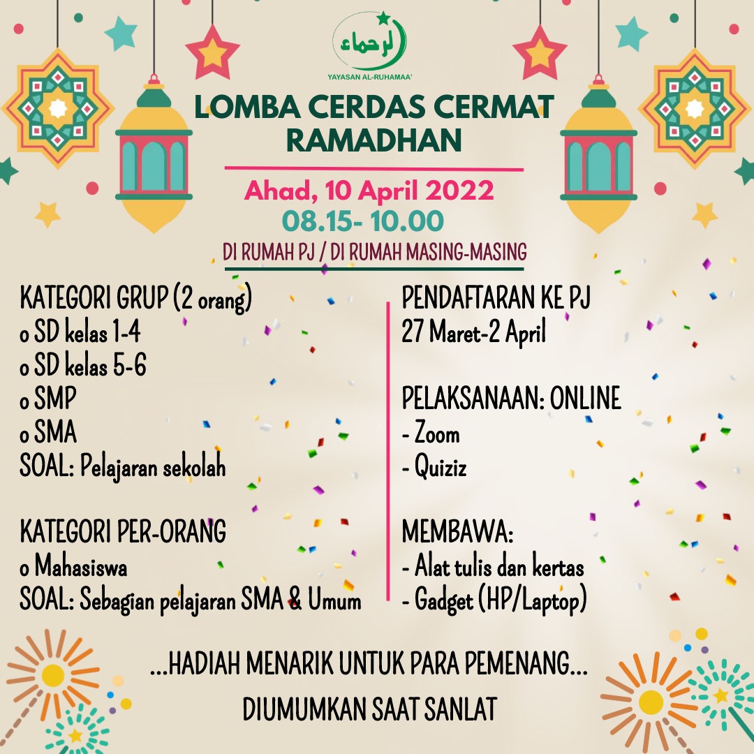 Lomba Cerdas Cermat Yatim Ramadhan 1443 H
