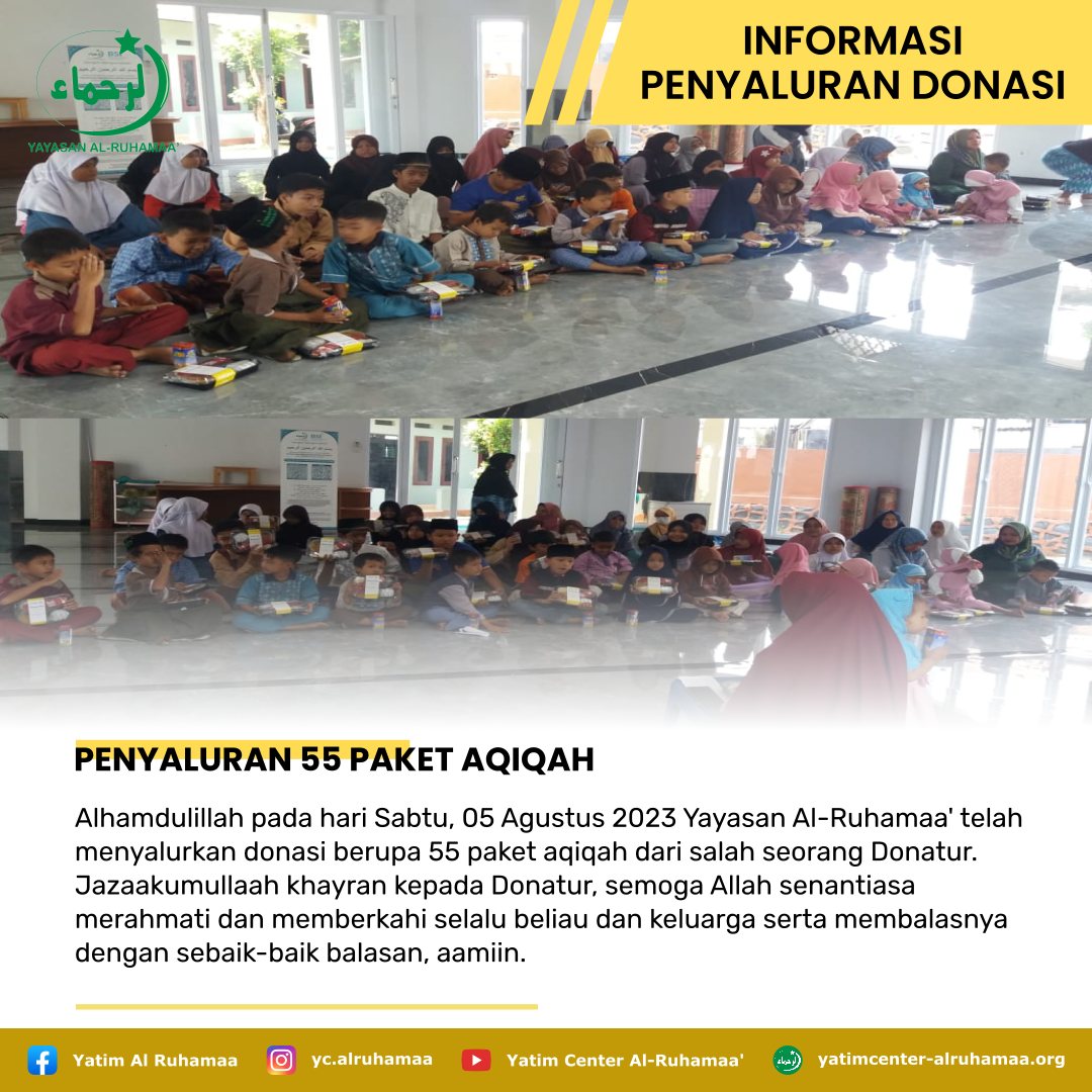 PENYALURAN 55 PAKET AQIQAH