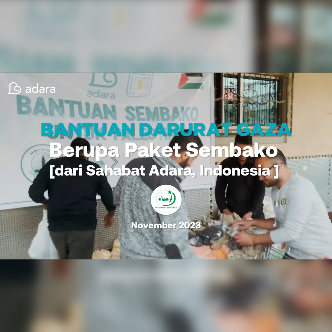 BANTUAN DARURAT GAZA - PENYALURAN PAKET SEMBAKO