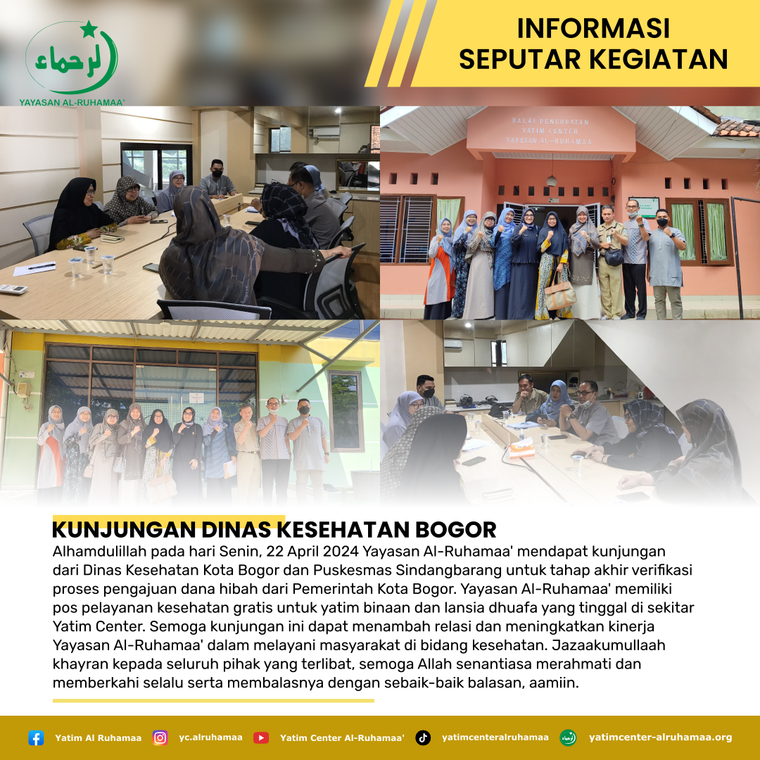 KUNJUNGAN DINAS KESEHATAN BOGOR