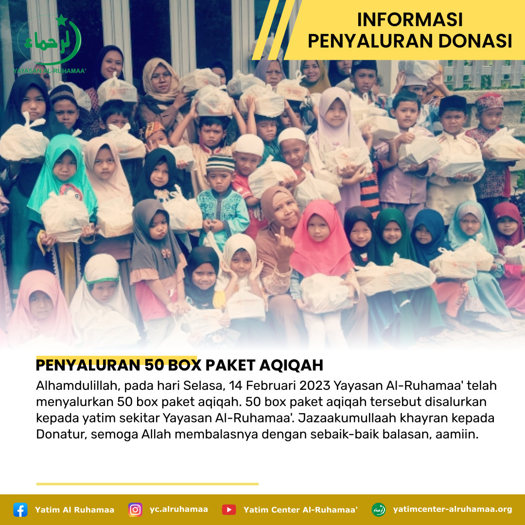 PENYALURAN 50 BOX PAKET AQIQAH