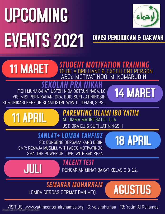 Agenda Kegiatan Divisi Pendidikan dan Dakwah