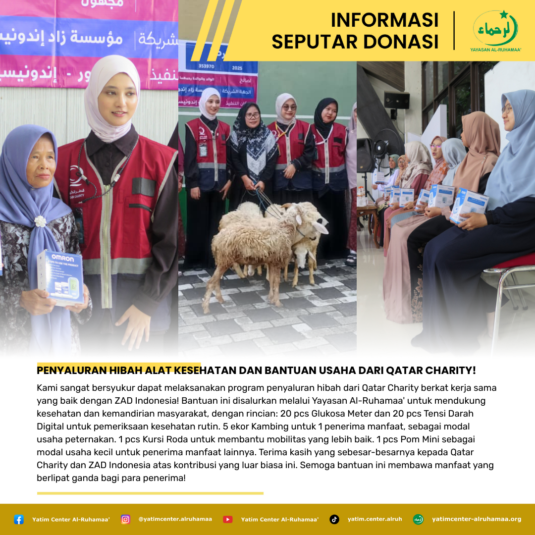 Kolaborasi Kebaikan: Penyaluran Hibah Kesehatan dan Bantuan Usaha dari Qatar Charity!