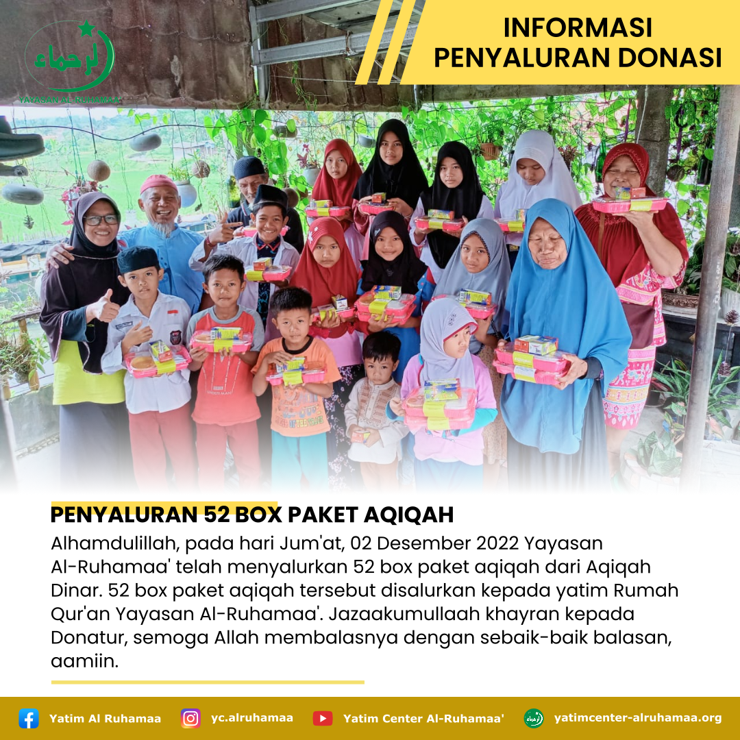 PENYALURAN 52 BOX PAKET AQIQAH