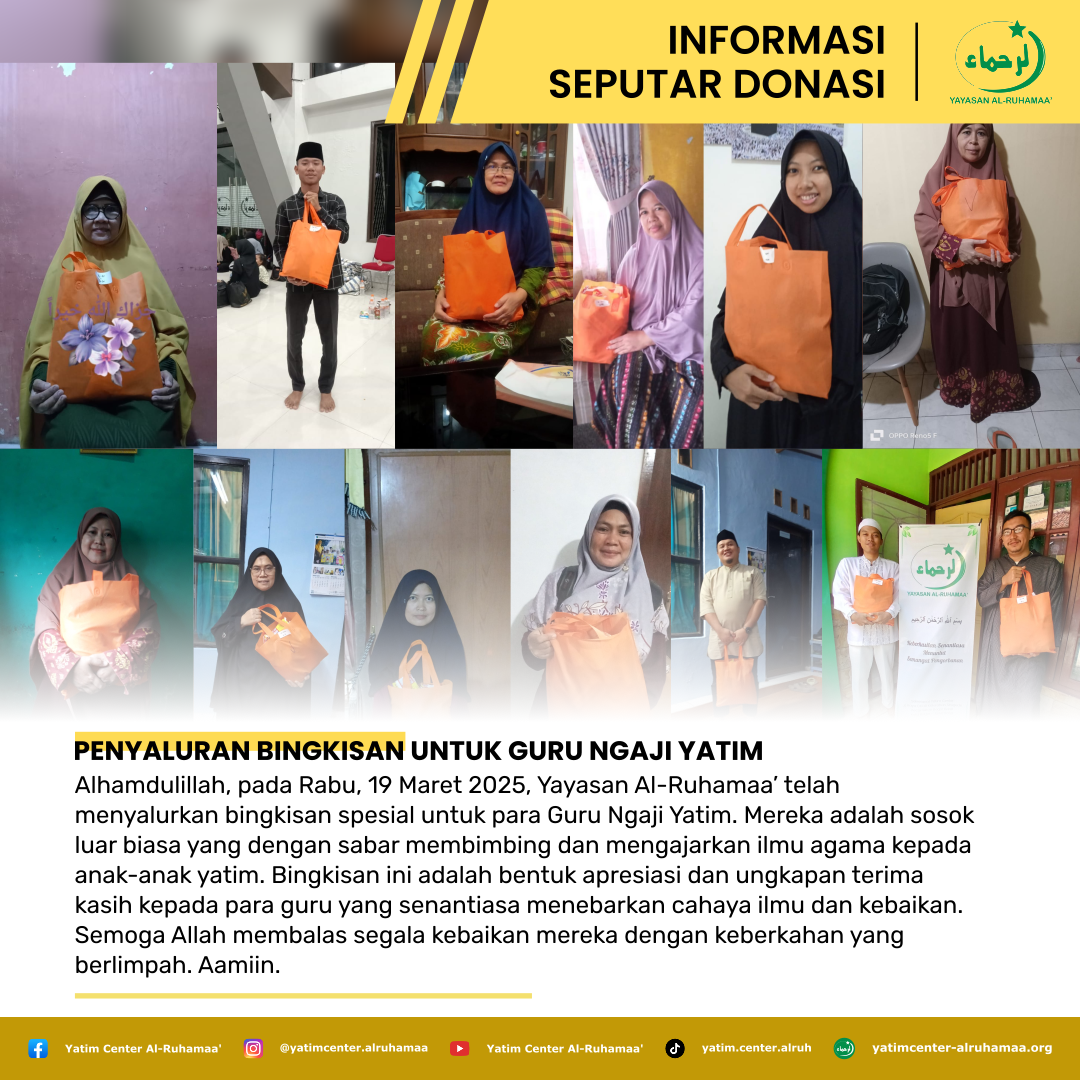 Penyaluran Bingkisan Untuk Guru Ngaji Yatim