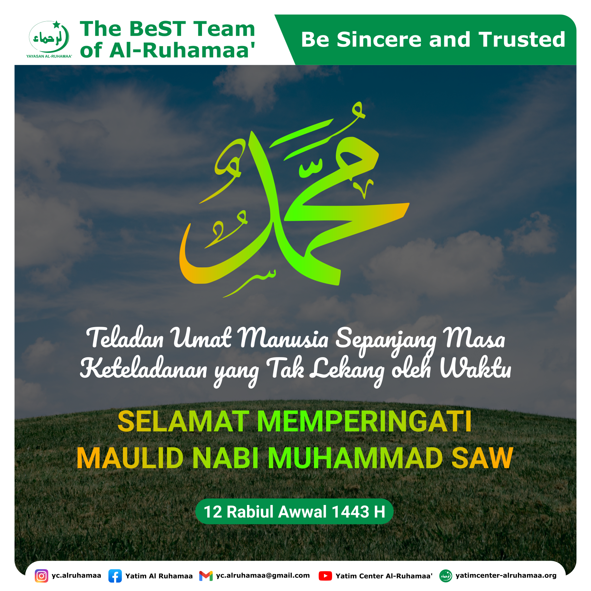 Selamat Memperingati Maulid Nabi Muhammad SAW