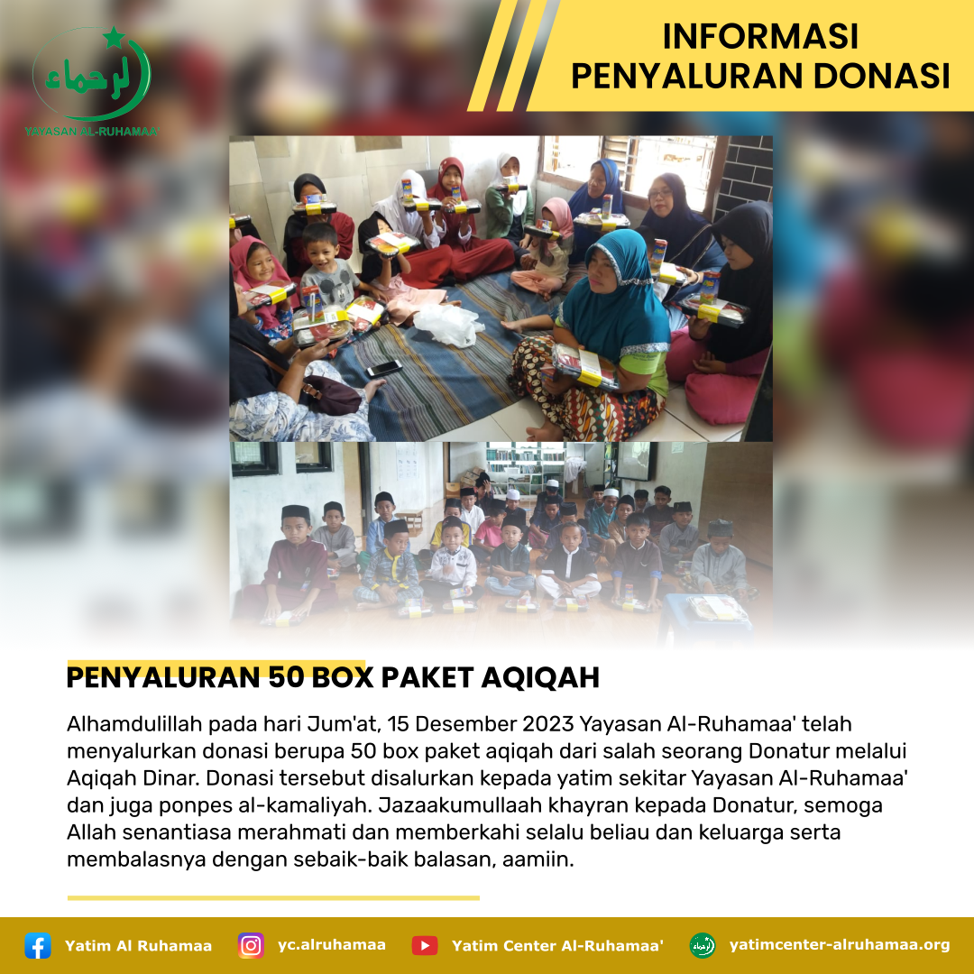 PENYALURAN 50 BOX PAKET AQIQAH