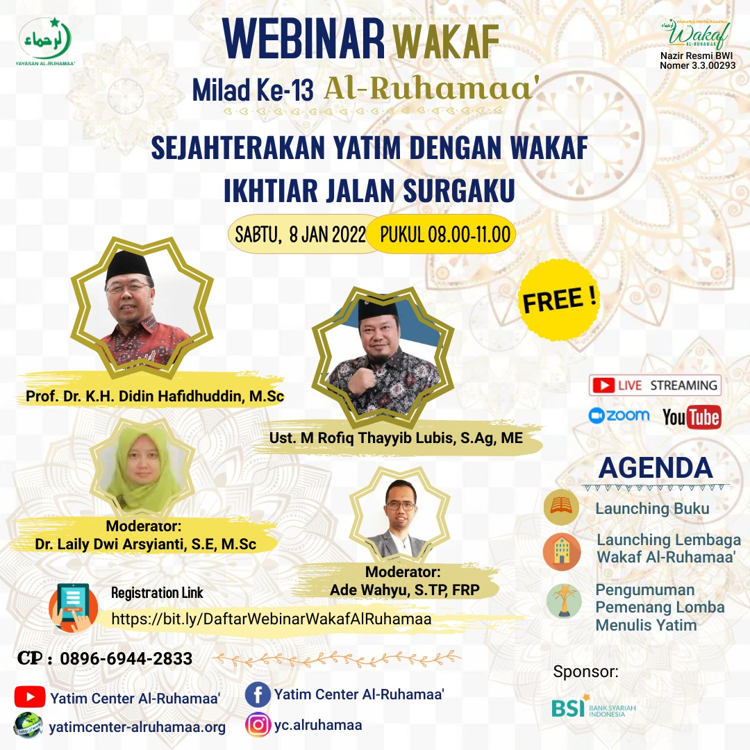 Undangan Milad Yayasan Al-Ruhamaa' Ke-13