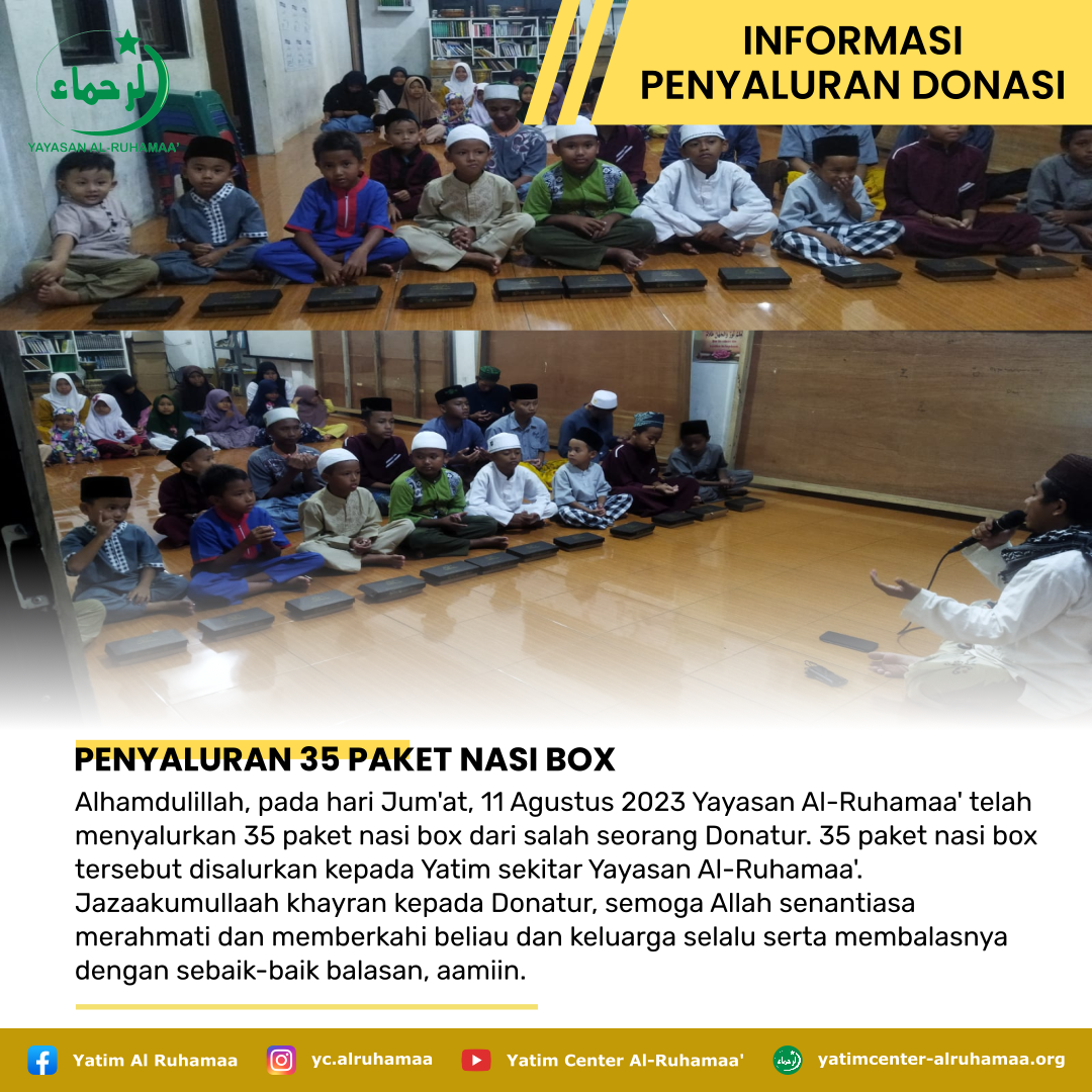 PENYALURAN 35 PAKET NASI BOX