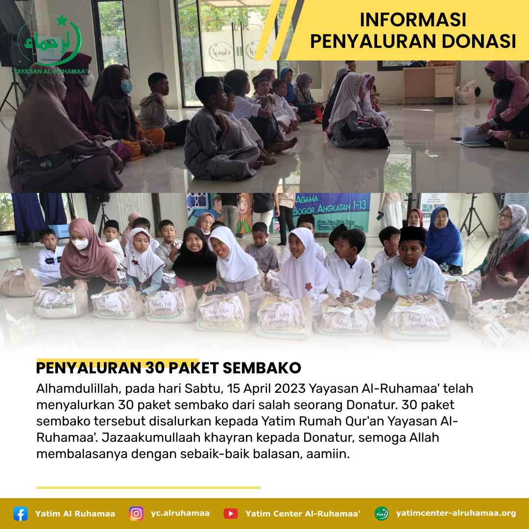 PENYALURAN 30 PAKET SEMBAKO