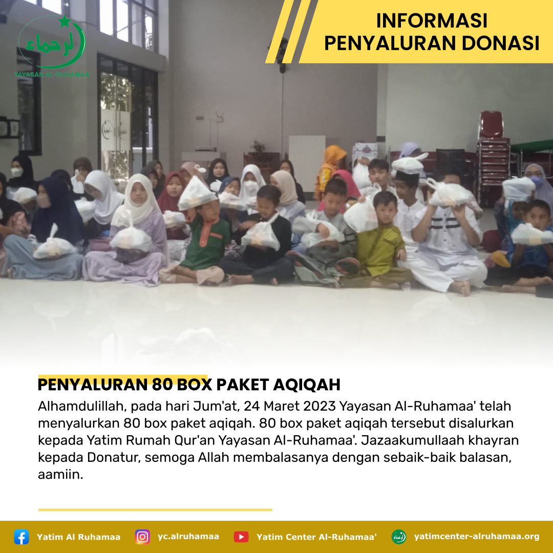 PENYALURAN 80 BOX PAKET AQIQAH