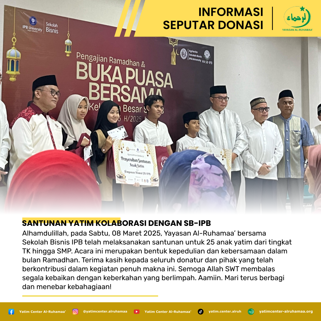 Santunan Yatim Kolaborasi Dengan SB-IPB