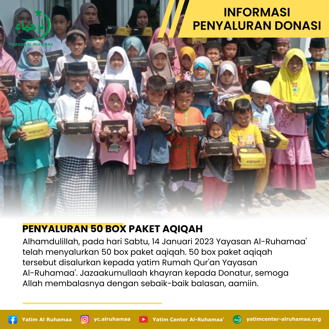 PENYALURAN 50 BOX PAKET AQIQAH