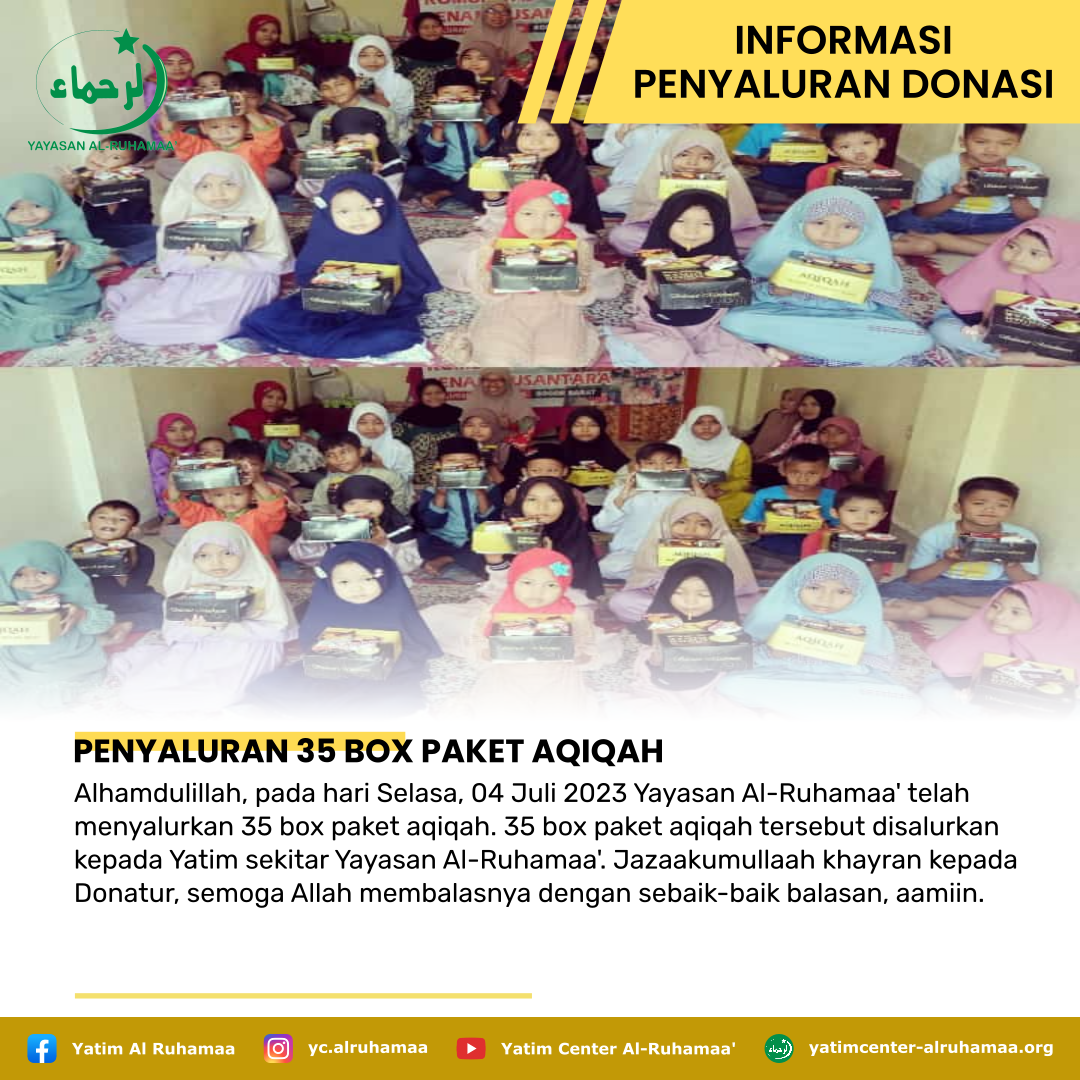 PENYALURAN 35 BOX PAKET AQIQAH