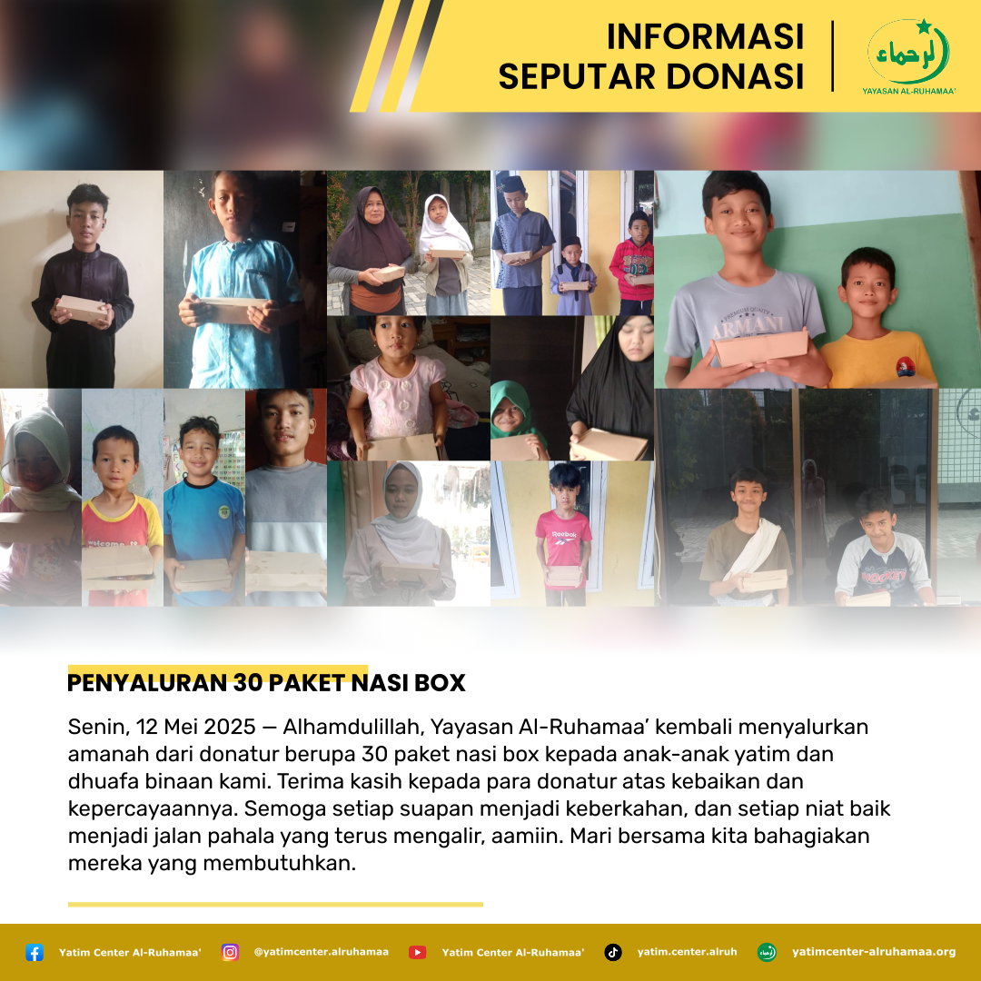 Penyaluran 30 Paket Nasi Box